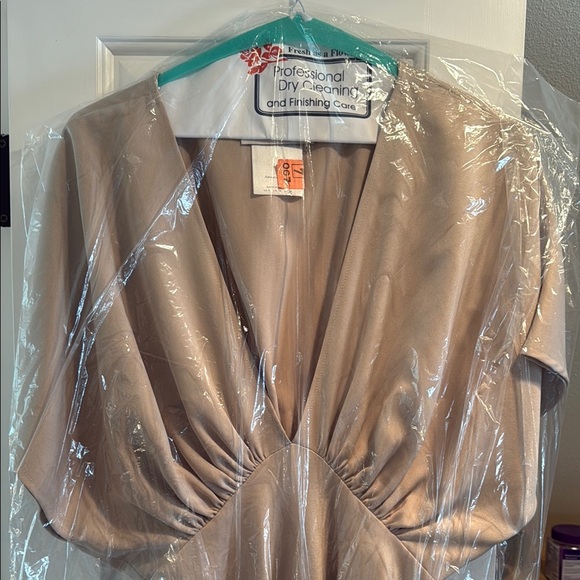 Anthropologie BHLDN Cream Flutter Sleeve Gown - Picture 8 of 11